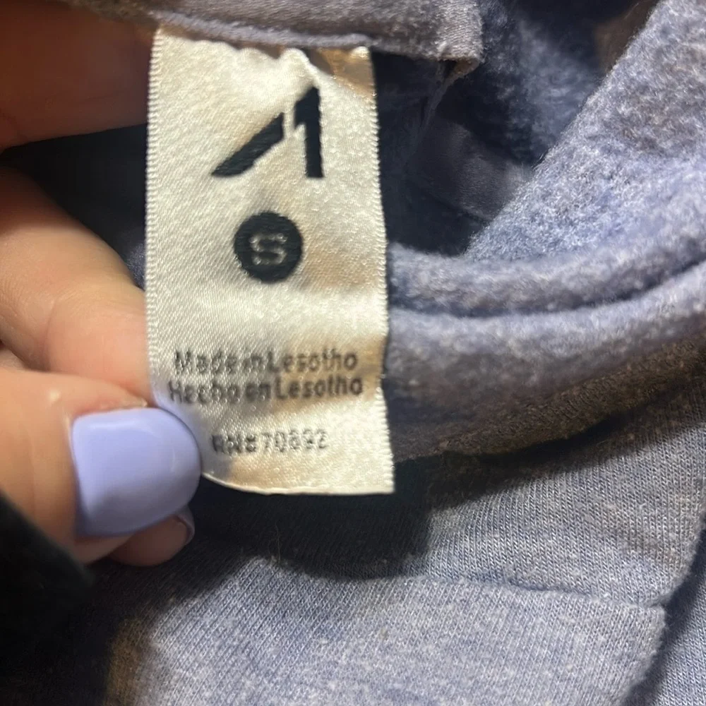 Layer 8 Women's Light Blue Cowl Neck Sweatshirt - Picture 4 of 4